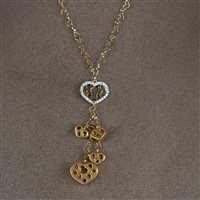 Halskette Nanis Dame Q-Ori in Gelbgold Diamante 0.12 Ct CS1-473 - CS1-473